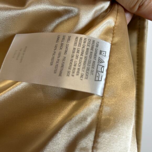 G by Giuliana Black Label Faux Leather Graphic Fringe Jacket Size XS - Picture 8 of 11